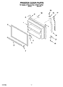 FREEZER DOOR, OPTIONAL Diagram and Parts List for KTRP21KLBT00  KitchenAid Refrigerator