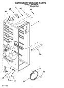 REFRIGERATOR LINER PARTS Diagram and Parts List for RS25CGXTD00  Roper Refrigerator