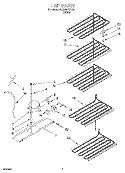 UNIT Diagram and Parts List for RV2099REW01  Roper Freezer