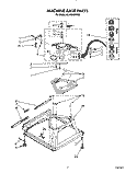 MACHINE BASE Diagram and Parts List for 4LA6300XYN0  Whirlpool Washer