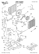UNIT, LITERATURE Diagram and Parts List for ACQ158XL0  Whirlpool Air Conditioner