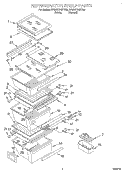 Part Location Diagram of 2174442 Whirlpool GASKET-PAN