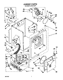 CABINET Diagram and Parts List for LG5601XSW1  Whirlpool Dryer