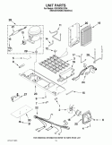 UNIT PARTS Diagram and Parts List for GSS26C5XXY04  Whirlpool Refrigerator
