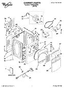 Part Location Diagram of W10057300 Whirlpool Tech Sheet