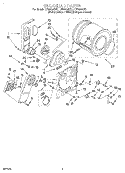 SECTION Diagram and Parts List for LER6634DW1  Whirlpool Dryer