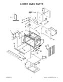 LOWER OVEN PARTS Diagram and Parts List for WOD93EC0AW01  Whirlpool Wall Oven