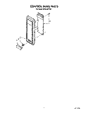 CONTROL PANEL Diagram and Parts List for MT6120XYQ0  Whirlpool Microwave