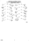 WIRING HARNESS Diagram and Parts List for 3XLA87W92AQ0  Whirlpool Washer