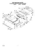 TOP VENTING PARTS Diagram and Parts List for KBHC179JSS03  KitchenAid Microwave Oven Combo