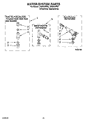 WATER SYSTEM PARTS, OPTIONAL PARTS (NOT INCLUDED) Diagram and Parts List for LSQ9549PG5  Whirlpool Washer