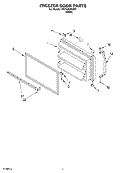 FREEZER DOOR Diagram and Parts List for RT21AKXKQ07  Roper Refrigerator