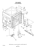 TUB , LITERATURE AND OPTIONAL Diagram and Parts List for DP8700XTN4  Whirlpool Dishwasher