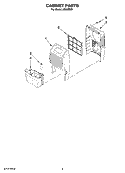 CABINET PARTS Diagram and Parts List for AD35DSS1  Whirlpool Dehumidifier