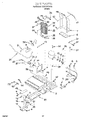 UNIT Diagram and Parts List for ED20DFXEW02  Whirlpool Refrigerator
