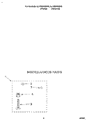 MISCELLANEOUS Diagram and Parts List for LLV8245BW0  Whirlpool Washer
