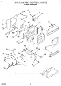 AIRFLOW AND CONTROL Diagram and Parts List for BPAC0500AS1  KitchenAid Air Conditioner