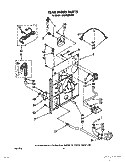 REAR PANEL Diagram and Parts List for CA2762XWG0  Whirlpool Washer