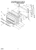 FREEZER DOOR Diagram and Parts List for KTHC18KBAL00  KitchenAid Refrigerator