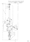 BRAKE AND DRIVE TUBE Diagram and Parts List for KAWL500WWH0  KitchenAid Washer