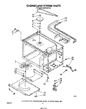 CABINET AND STIRRER Diagram and Parts List for MW8600XS2  Whirlpool Microwave