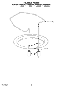 HEATER PARTS Diagram and Parts List for KUDS03FTBT2  KitchenAid Dishwasher