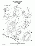 BULKHEAD PARTS Diagram and Parts List for WGD4750XQ1  Whirlpool Dryer