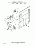 INNER DOOR PARTS Diagram and Parts List for DU1030XTXB2  Whirlpool Dishwasher