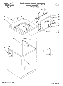 TOP AND CABINET PARTS Diagram and Parts List for LSB6200KQ1  Whirlpool Washer