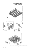 DISHRACK Diagram and Parts List for GDP8700XTN0  Whirlpool Dishwasher