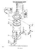 TUB AND BASKET Diagram and Parts List for LA3800XKW1  Whirlpool Washer