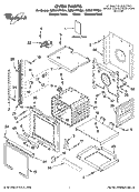 OVEN PARTS Diagram and Parts List for GBS277PRS01  Whirlpool Wall Oven
