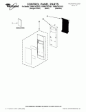 CONTROL PANEL PARTS Diagram and Parts List for YWMH1162XVB1  Whirlpool Microwave