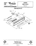 CONSOLE Diagram and Parts List for DU8116XT4  Whirlpool Dishwasher