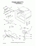 FREEZER LINER PARTS Diagram and Parts List for KBFS20EVMS3  KitchenAid Refrigerator
