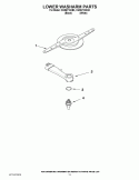 LOWER WASHARM PARTS Diagram and Parts List for CUD6710XB3  Whirlpool Dishwasher