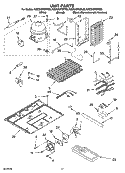 UNIT PARTS Diagram and Parts List for KSCS23FSBL00  KitchenAid Refrigerator