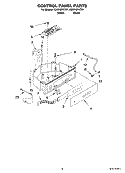 CONTROL PANEL PARTS Diagram and Parts List for KUIS18PNTB1  KitchenAid Ice Maker