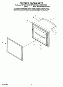 FREEZER DOOR PARTS Diagram and Parts List for KBFS20EVWH00  KitchenAid Refrigerator