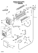 ICEMAKER PARTS Diagram and Parts List for KBRC36FMS02  KitchenAid Refrigerator
