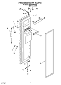 FREEZER DOOR Diagram and Parts List for BRS70XRANA03  Whirlpool Refrigerator