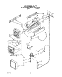 ICEMAKER Diagram and Parts List for KSRS27QAWH00  KitchenAid Refrigerator