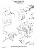 UPPER UNIT PARTS Diagram and Parts List for KSSO36FTX04  KitchenAid Refrigerator