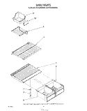 SHELF Diagram and Parts List for ET16JMYSM03  Whirlpool Refrigerator