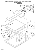 BURNER BOX, GAS VALVES, AND SWITCHES Diagram and Parts List for SC8630EBQ2  Whirlpool Cooktop