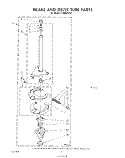 BRAKE AND DRIVE TUBE Diagram and Parts List for LC4900XSW1  Whirlpool Washer