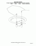 HEATER PARTS Diagram and Parts List for KUDK30IVSS3  Whirlpool Dishwasher