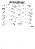 WIRING HARNESS Diagram and Parts List for LLN8233BN1  Whirlpool Washer