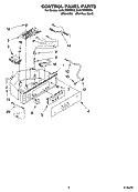 CONTROL PANEL PARTS Diagram and Parts List for KUIV18NNMS2  KitchenAid Ice Maker