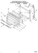 FREEZER DOOR Diagram and Parts List for RT18DKXBW00  Roper Refrigerator